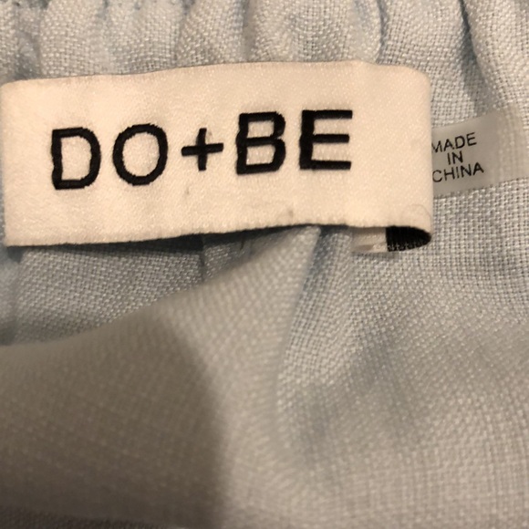 DO + BE Light Blue Off Shoulder Top size Small - Picture 2 of 6